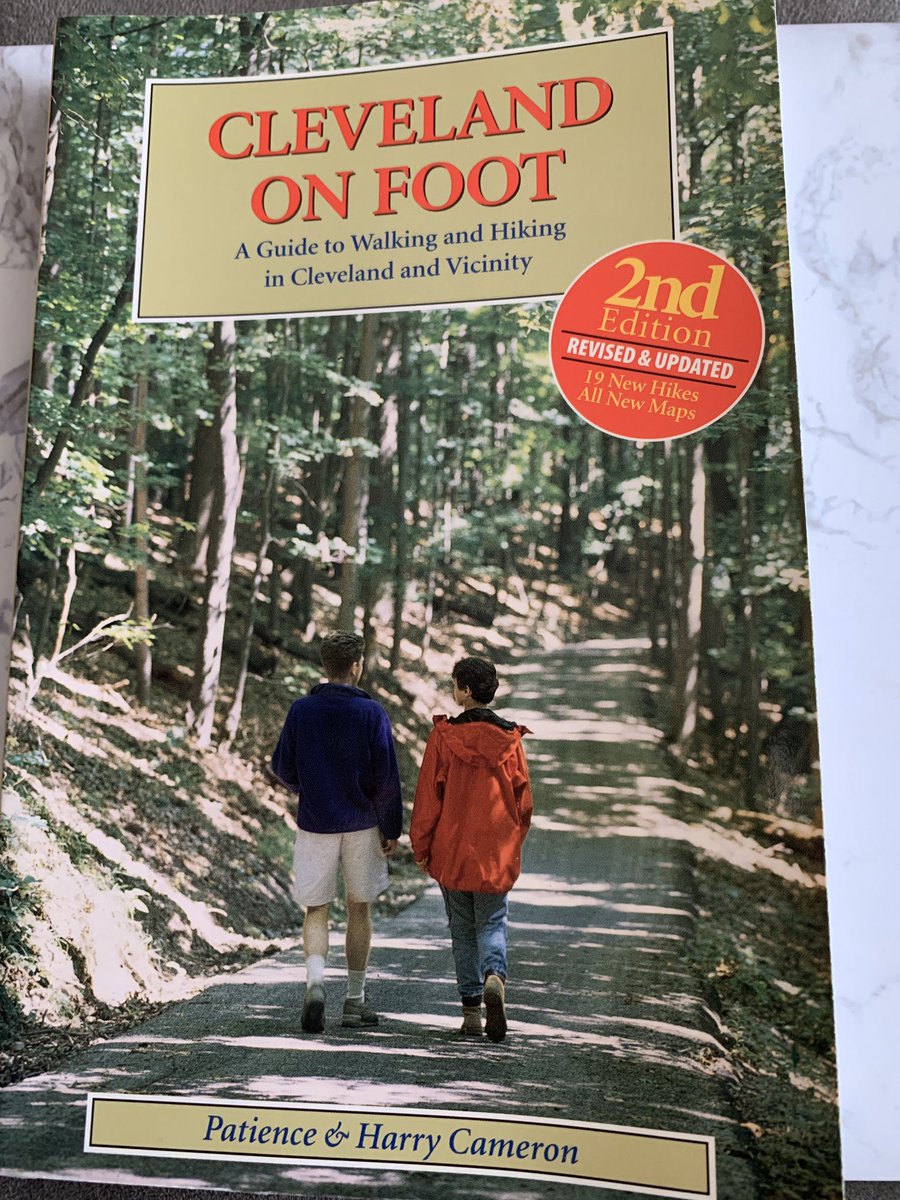 We were given this book by a family member who lived in CLE in the late 80s/ early 90s. Published in 1994, we set out today to cover the Ohio City walk. Here are the captions and what the points of interest look like today: (1/)