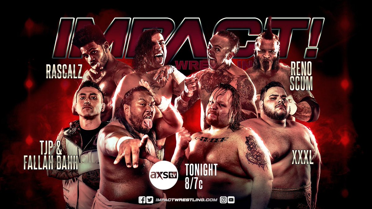 The Best Tag Team Division in the World Gets the SPOTLIGHT next week on @IMPACTWRESTLING 
#TheRascals Vs #RenoScum Vs #TjPanda Vs #XxxL 

#IMPACTonAXSTV 
@AXSTV @AXSTVWrestling