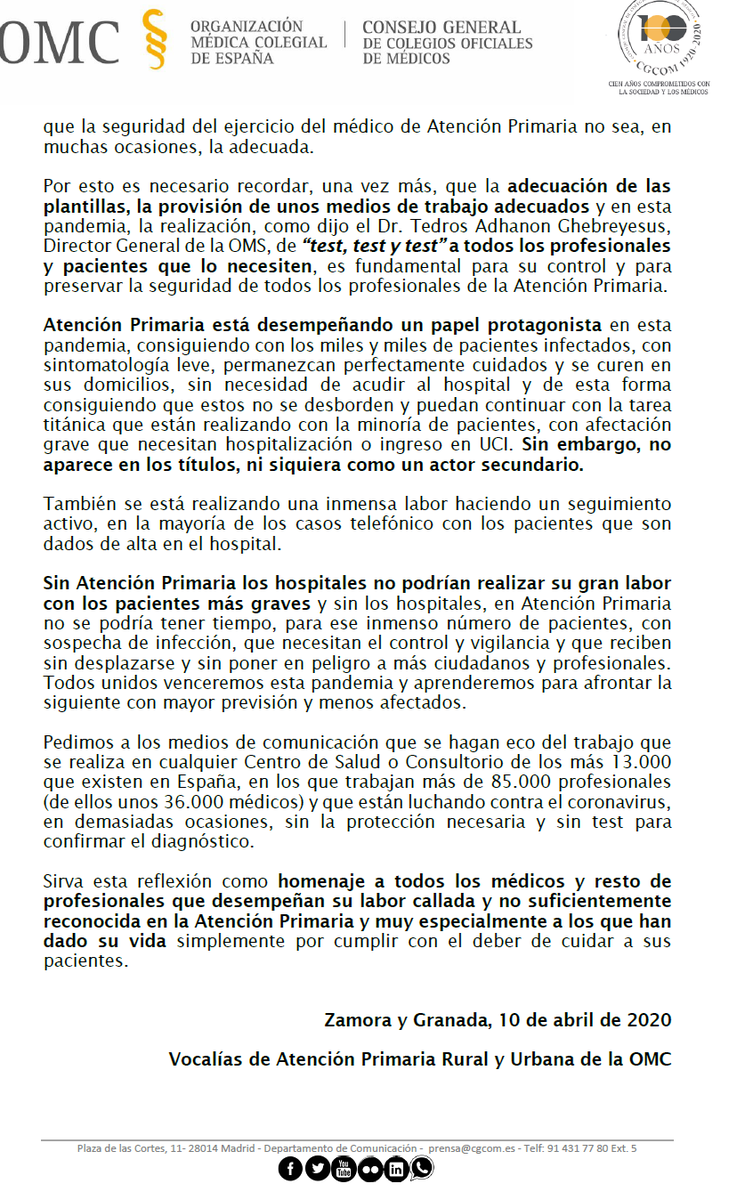 SEAPAenfermeria's tweet photo. Inmensa y callada labor de #AtencionPrimaria 

#mfyc #efyc 
#COVID19 https://t.co/jtDhGKL7Gr