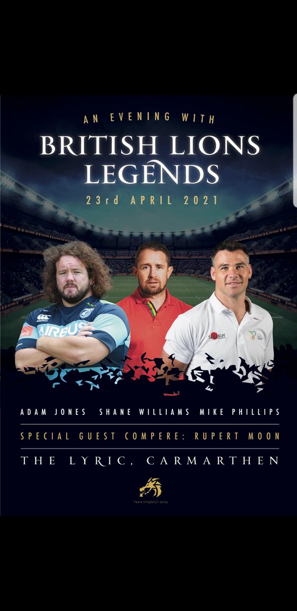 <a href="/JiffyRugby/">Jonathan Davies CBE</a> <a href="/Nigelrefowens/">Nigel Owens MBE</a> <a href="/ScottQuinnell/">Scott Quinnell</a> <a href="/philsteele1/">Phil Steele</a> Hi guys Any chance of a RT for Lions Event? Thanks in advance &amp; Stay Safe. 🐲🦁🏴󠁧󠁢󠁷󠁬󠁳󠁿🏉
facebook.com/events/s/an-ev…