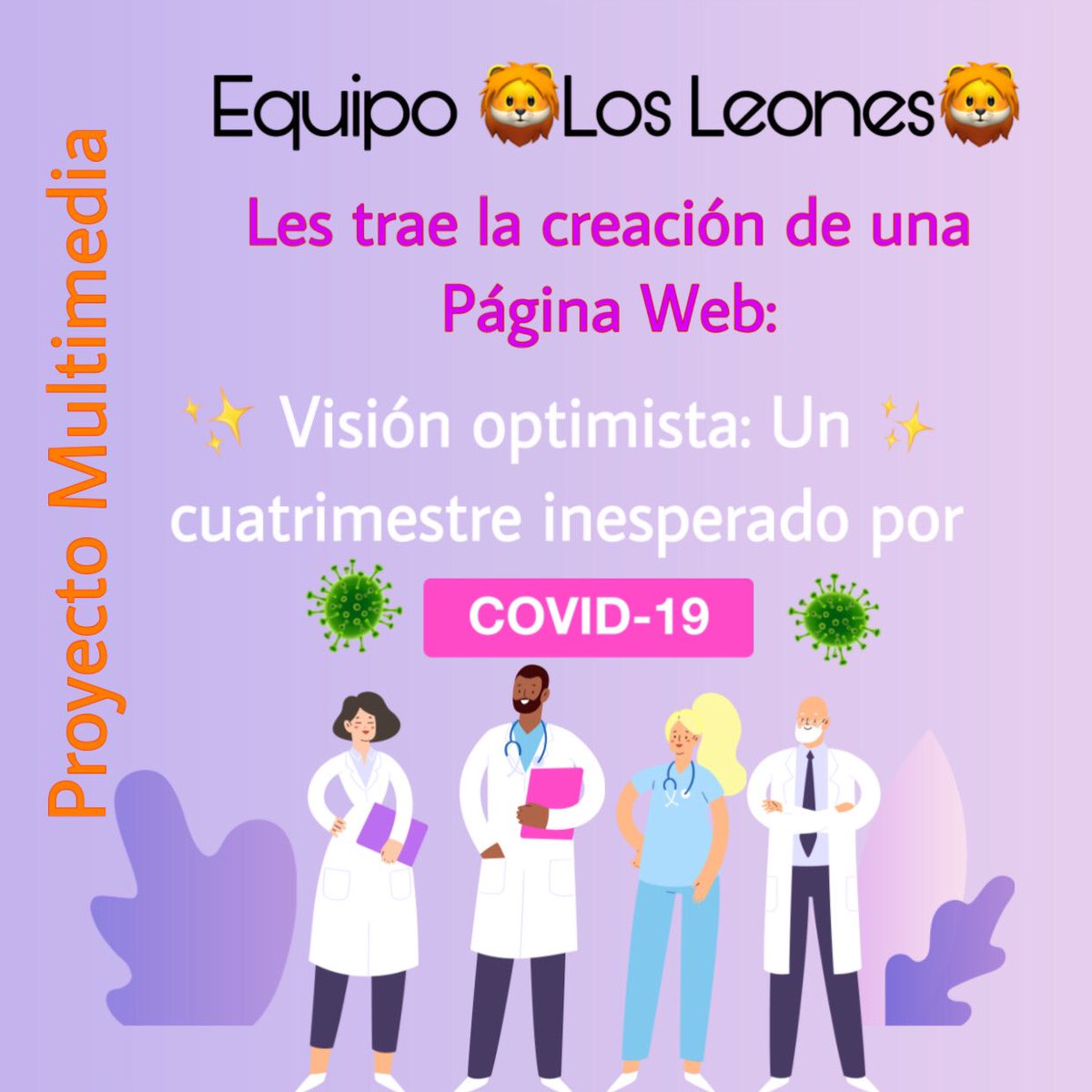 kducasacs's tweet photo. Adivinen se acabo el cuatrimestre y de una manera MUY inesperada😱. Se nos solicitó como proyecto final de la materia de P. Digital la creación de una pg. web. 
El equipo los Leones 🦁 les estaremos brindado más información. ¡Espérenlo! 😝👌🏻#perdig2020 
#comdigital @tareatuitera https://t.co/M5YowRNkf0
