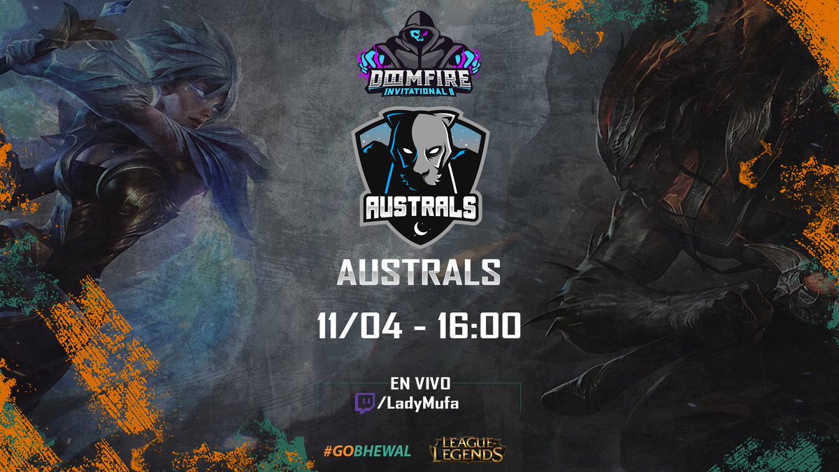 TormentodeIdeas's tweet photo. #matchday
Hoy nuestra escuadra estará jugando en la liga @DoomfireC 🆚 #Australs
¡Hoy #QuedateEnCasa y acompáñanos en la #GrietadelInvocador!
#GoBhewaleros 💪
⠀⠀⠀⠀⠀⠀⠀⠀⠀
Transmite @ladymufatv
📺 https://t.co/tMpbLJQZFs
⌚ 16:00 hs 🇦 https://t.co/M5Zht49x7M