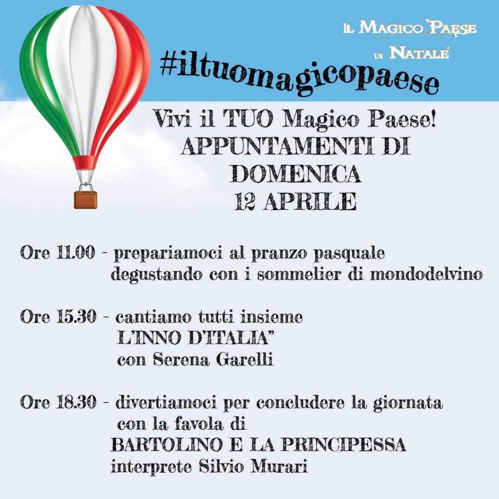 Domani sarà Pasqua, ma non vi abbandoniamo! Vi aspettiamo tutti qui, sintonizzati, per passare un'altra giornata insieme! Perchè #iorestoacasa #manelfrattempo ti aiuto a vivere #iltuomagicopaese 🐣✨🐥