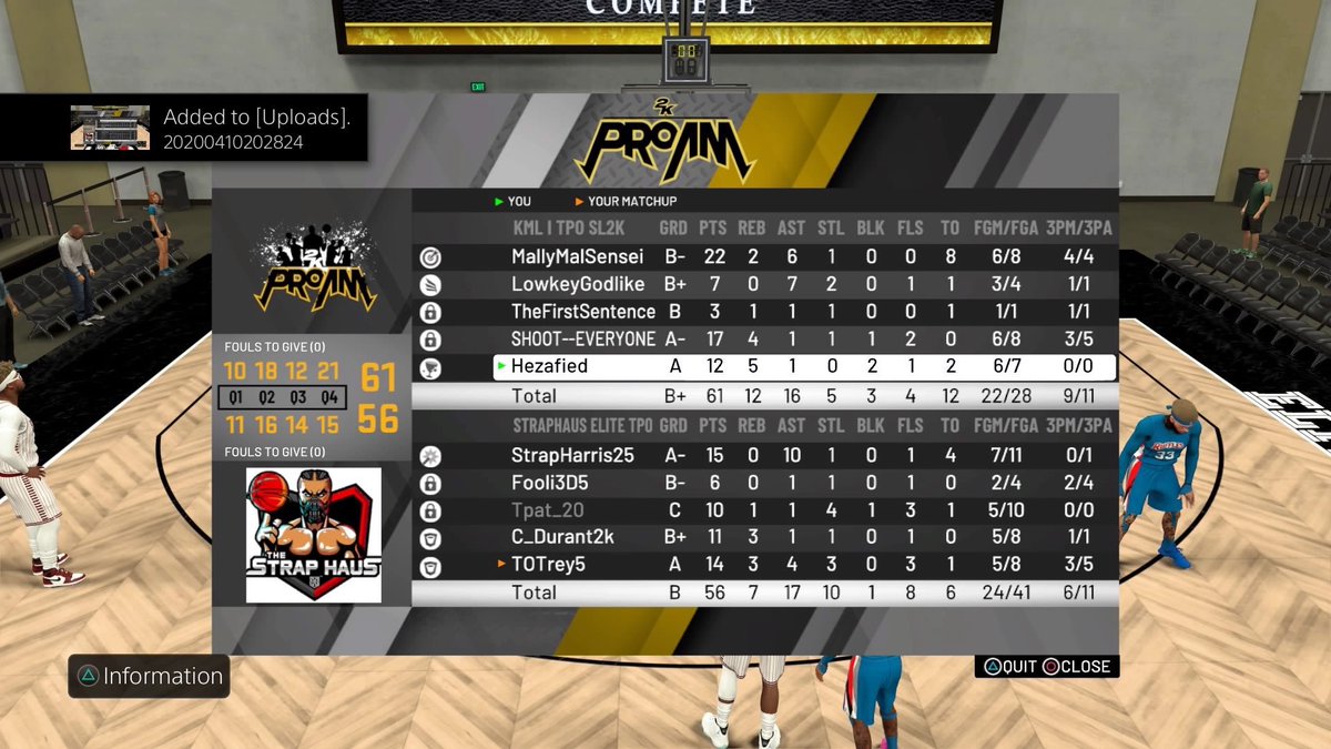 TPOLeague's tweet photo. 👑SZN3 KinG Of The Streets👑

🚨RD1 #72 @KnowMyLegacy OVER #82 Straphaus Salute To Both Teams💯

Dogs Of the Nite🏅
🐺@MallyMalSensei (KML) 23.5 PPG 6.5 APG

🐴@Hezafied (KML) 10 PPG 11 RPG 

📺https://t.co/UhLKtL5WyK

#TPOLeague🎒 https://t.co/u6Z9jZUyio