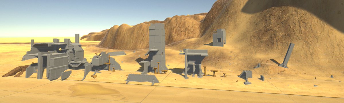 DreamGrenade's tweet photo. So Beta deadline is coming fast for our demo level but now our 3 scenes are in! Here's an overview of Scene 3, a short and intense escape sequence:
#gamedev #indiedev #unity3d #winddigger https://t.co/fa9hZvs5gR