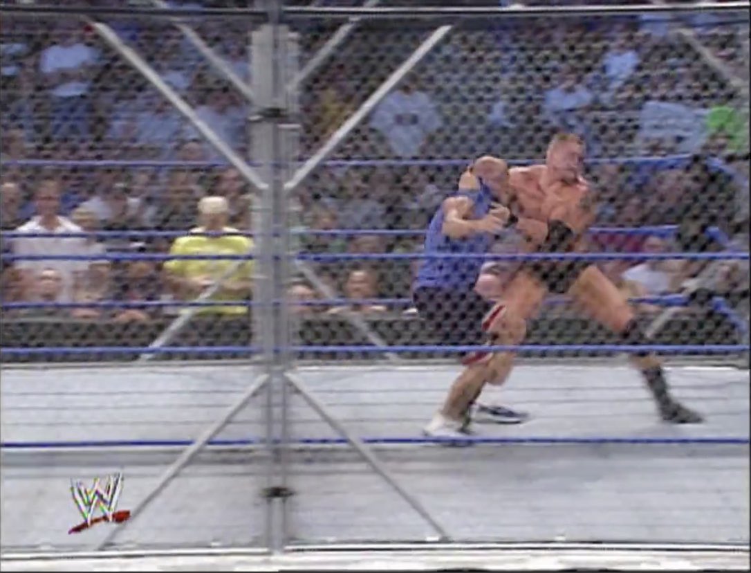 Brock Lesnar treated Kurt Angle in this match like 2020 has treated all of us  #SmackDown   8/7/03