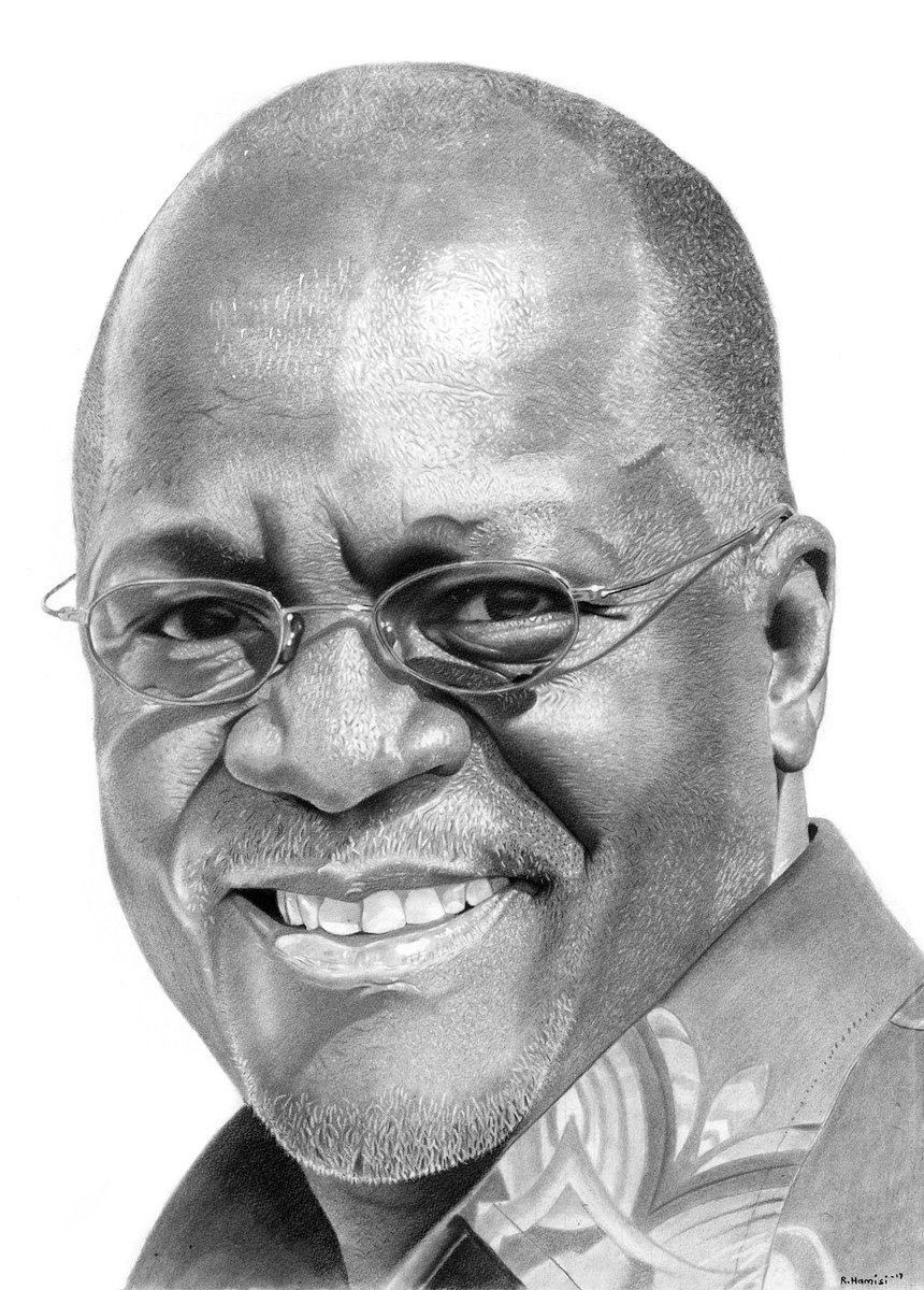 John Pombe Magufuli
Charcoal on paper
55 × 75 cm
Complete piece

#art #Tanzania #charcoaldrawing #Magufuli #realism #Pencildrawing