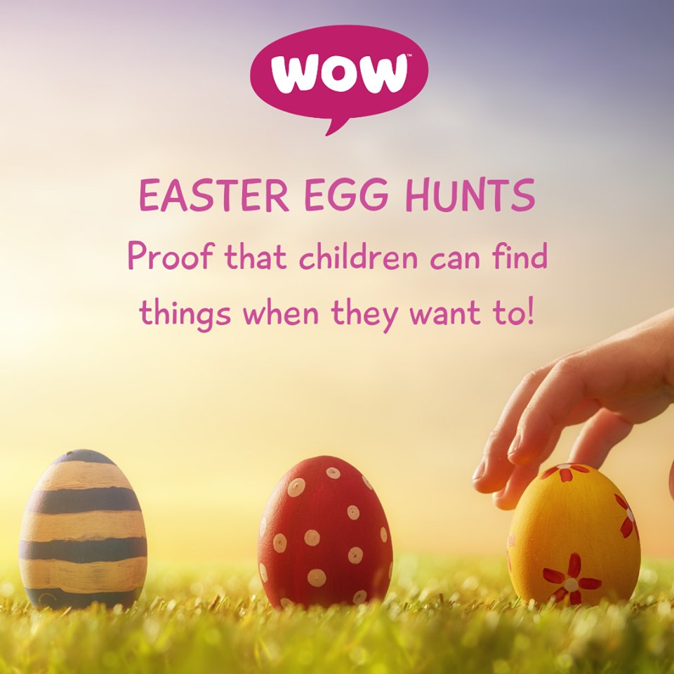 Just a little Easter weekend reminder...   

#easter #parenting #parentlife #happyeaster #bankholidayweekend #toddlerlife #easteregghunt #wowathome #wowsome #proudtobewow #babysensory #toddlersense #easterlaughs