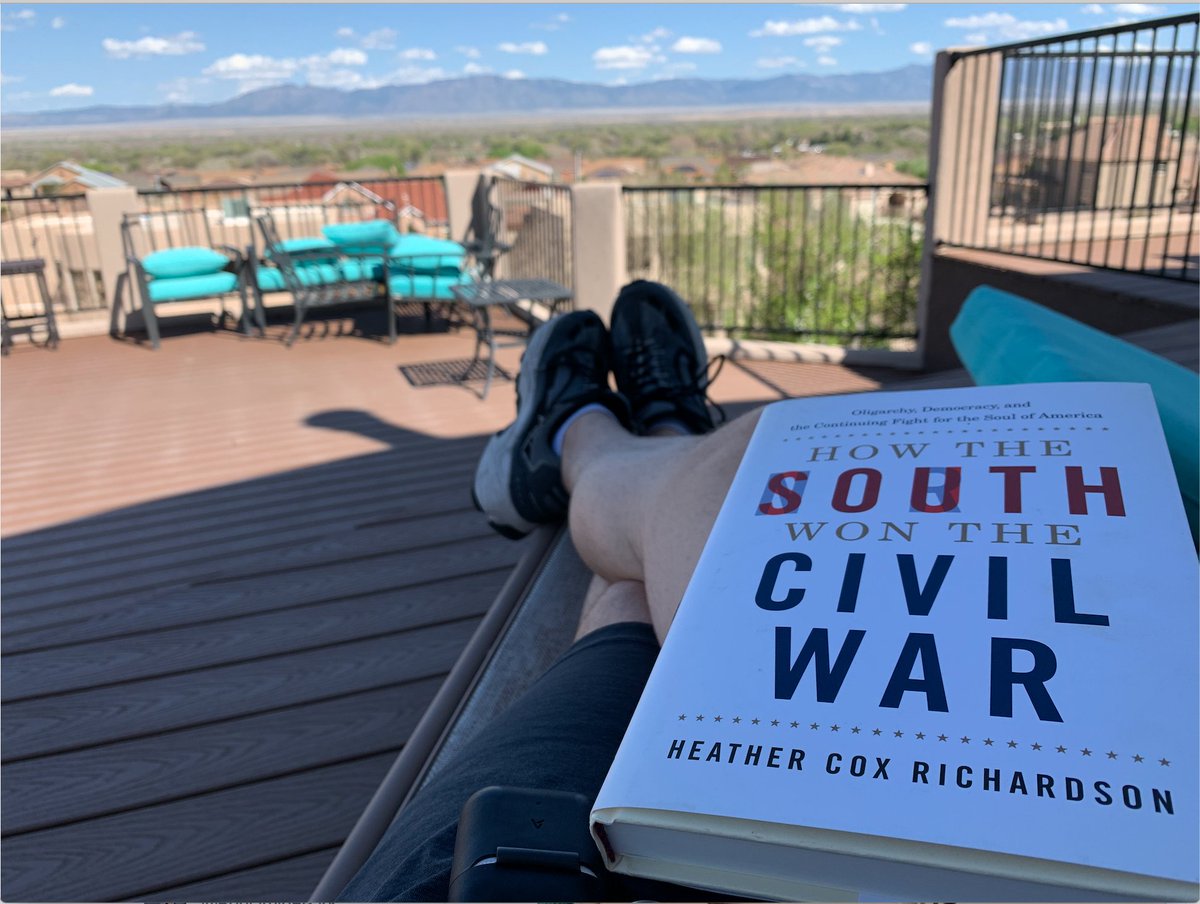 For my first  #review thread, I'm going to highlight  @HC_Richardson's new and sweeping volume, "How the South Won the Civil War: Oligarchy, Democracy, and the Continuing Fight for the Soul of America."(Capitalized words are my different categories.)