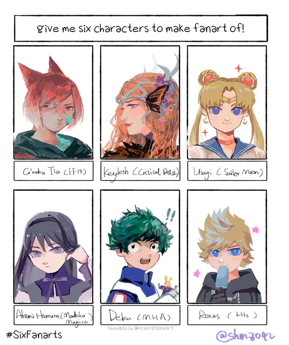 #SixFanarts done!!!! Many thanks to all your suggestions!!!<3 