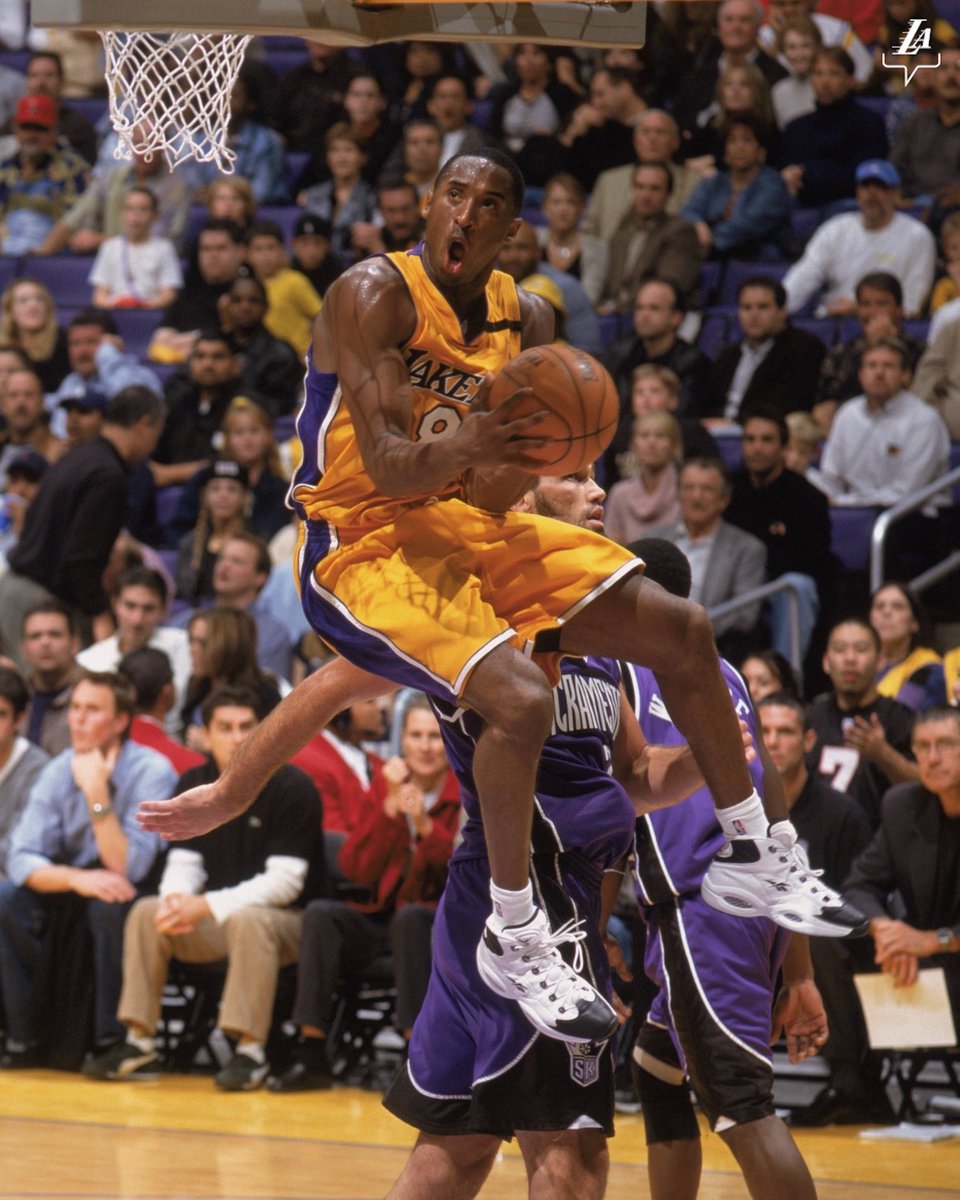 The 02-03 season was unique for Kobe. He was a sneaker free agent and wore any shoe he wanted. The Black Mamba did not disappoint 