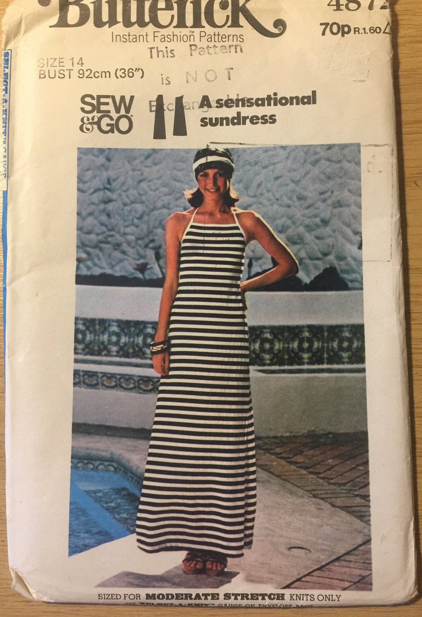 WatsonsVintage's tweet photo. TAKE A PEEK AT THIS FABULOUS VINTAGE SUNDRESS PATTERN in my #etsy shop: RARE Vintage Uncut 1970s Butterick 'Sew &amp; Go A Sensational Sundress' Sewing Pattern in Size 14 Bust 36" - Easy Sewing Pattern - Collectable https://t.co/KY0pJw4K41 #SundressPattern #Butterick #EasySewPattern https://t.co/2kgieTmCjS
