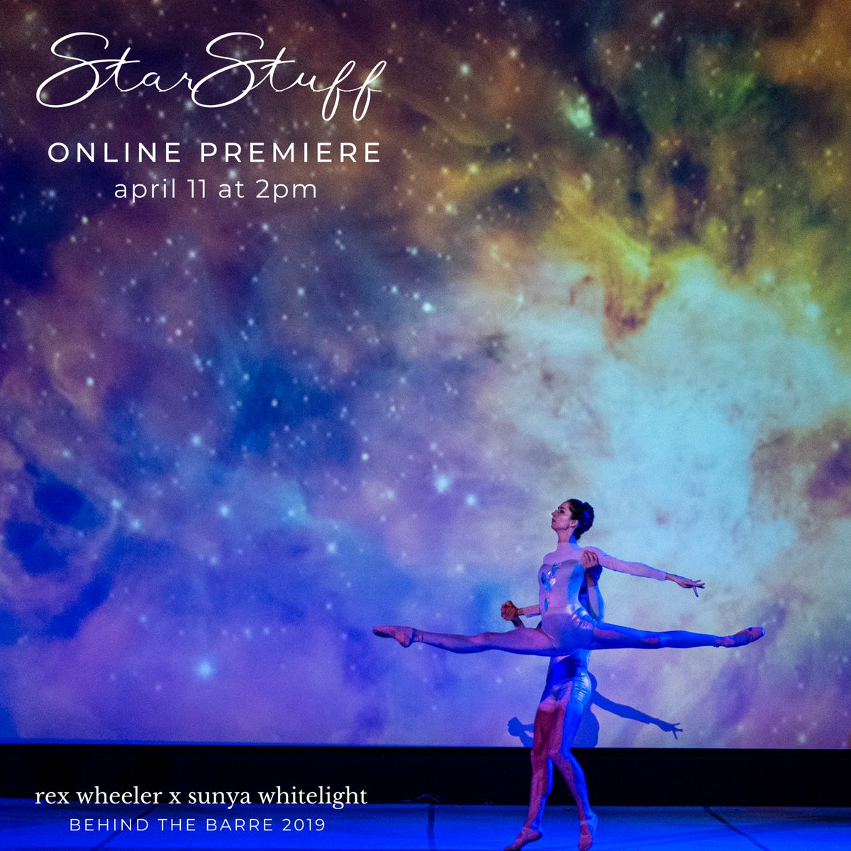 cdpdancers's tweet photo. TODAY! At 2 pm pst, join us for the online premiere of ✨StarStuff✨ a collaboration between @Rex_Wheeler and Sunya Whitelight from #behindthebarre2019 Link in bio 📲
Photo by Manny Crisostomo #behindthebarre2019 #capitaldanceproject #madeinsacramento https://t.co/uSN6NVpjWf
