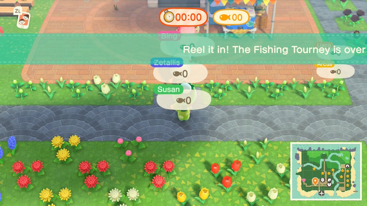 PSA for the fishing tourney:Fishing in a group (ANY SIZE, 2 OK) will give you a 10 point bonus per round if you can catch 5 collectively at least (easy peasy!) WAY FASTER!!!(until you destroy the ecosystem and have to close and reopen your island like in our last round LOL)
