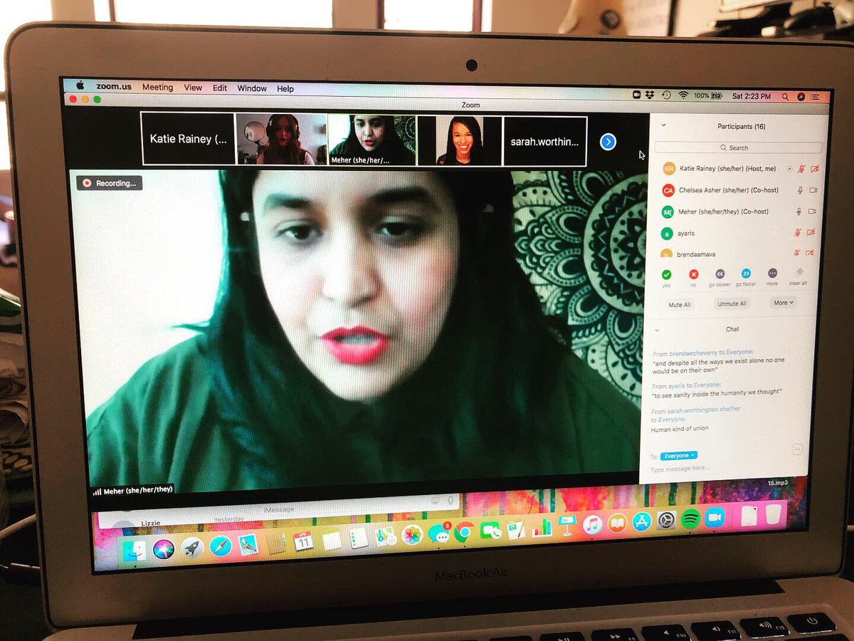 Two of our Teaching Artists - Meher Manda &amp; Chelsea Asher - are leading a workshop on transforming anger in the classroom through creative writing &amp; we are loving it ❤️😡✒️