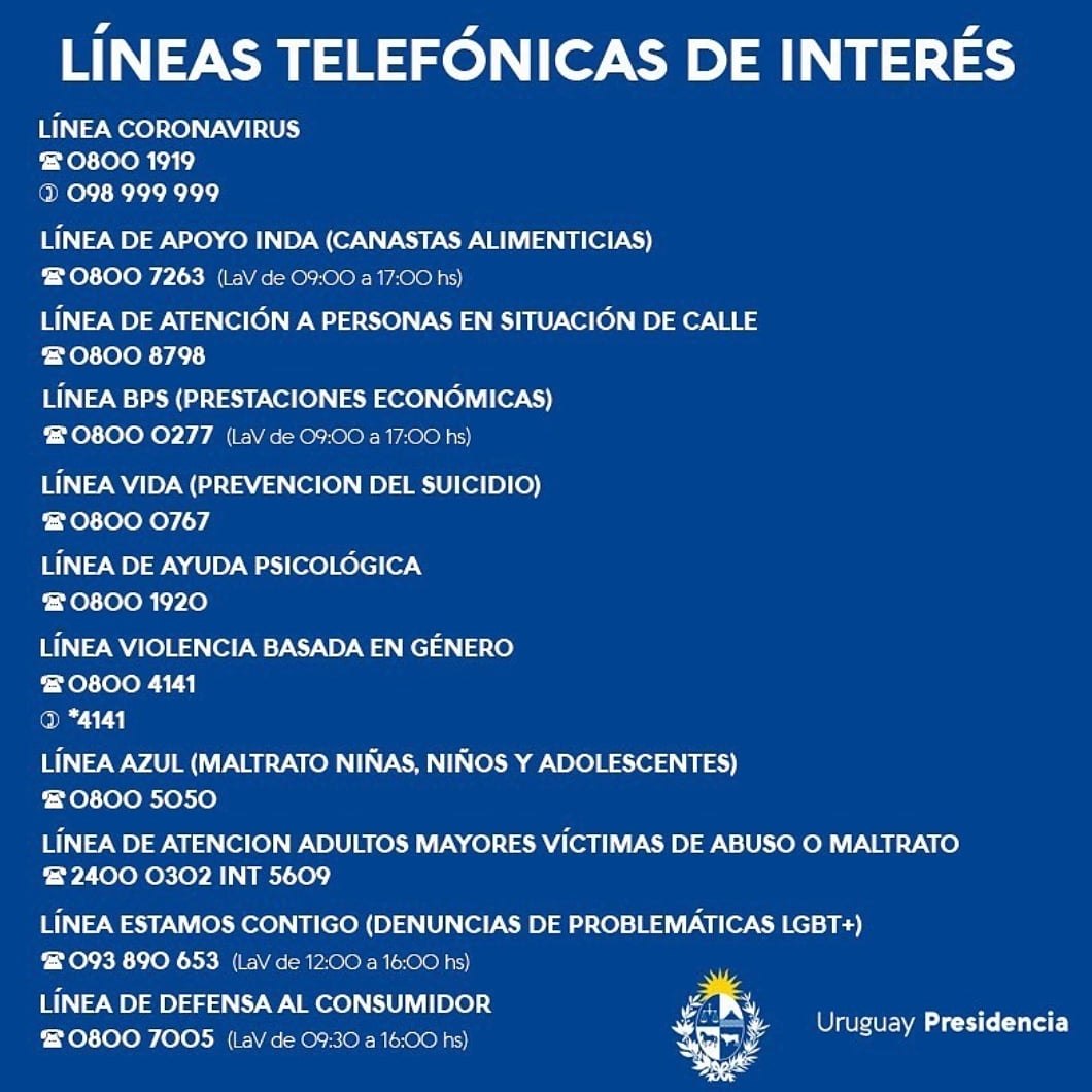 echeverriadiego's tweet photo. Números de Teléfono muy útiles estos dias 
☎️📞📲👇👇👇 https://t.co/Wm6hOofxKX