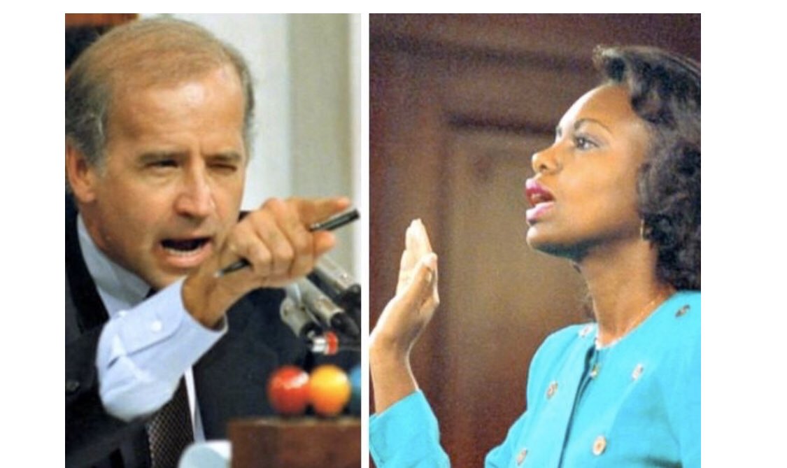 princss6's tweet photo. So let me get this right - the Dems want you to support the guy who attacked Anita Hill giving us Clarence Thomas on the Supreme Court but they are still using the Supreme Court as a scare tactic. The dissonance is alarming. #JimCrowJoe #LosingIsFine #ADOSRemembers https://t.co/MXCdmd6rW3