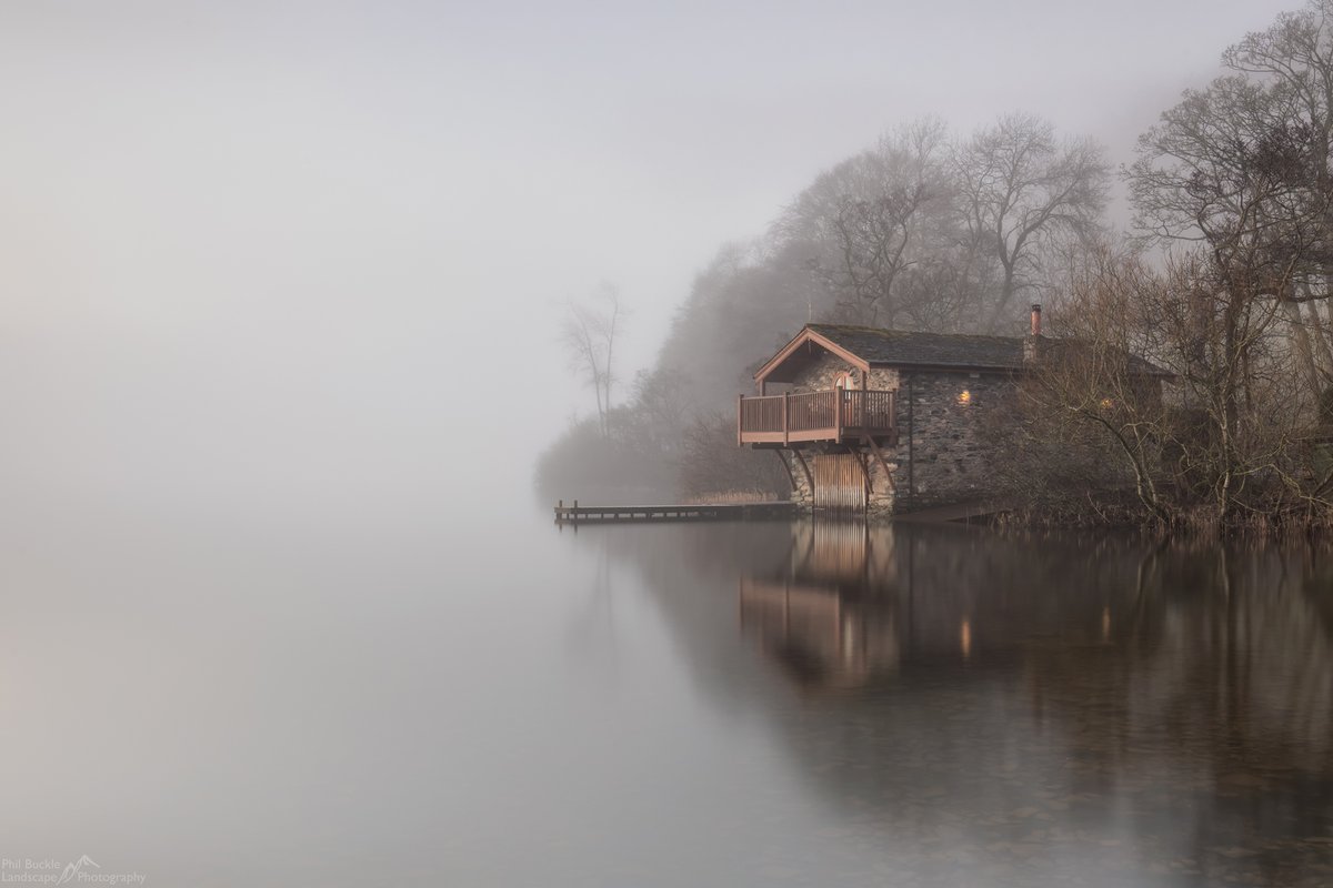 PhilBucklePhoto's tweet photo. Duke of Portland boathouse reflecting in a calm Ullswater on a misty January morning #LakeDistrict #Cumbria #DukeofPortland #Boathouse https://t.co/jSU60TgSe7 @kasefiltersuk @kase_filter https://t.co/k0XI7bHFU9