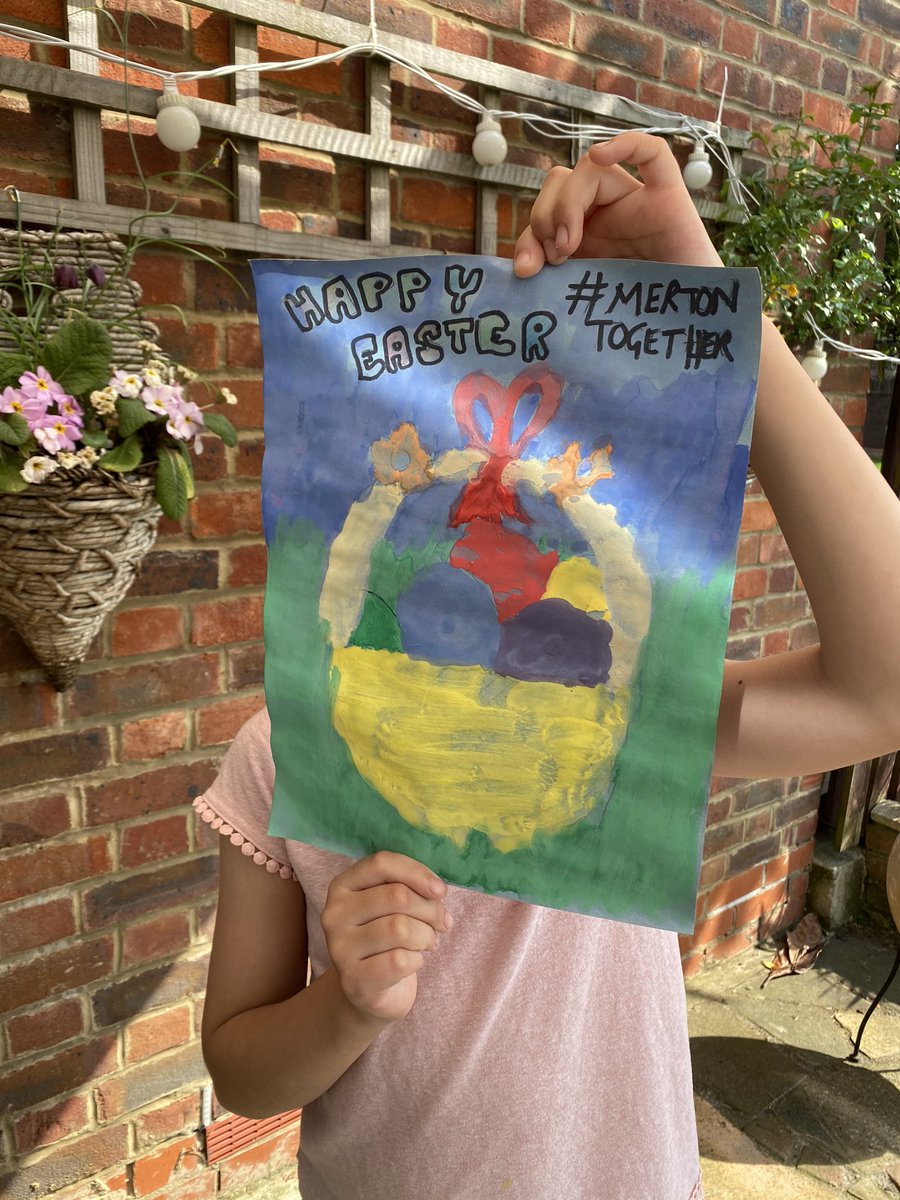 HinaBokhariLD's tweet photo. Get involved with ✨🐣The Massive Merton Easter Egg hunt🐣✨

Have an egg hunt with the kids when you do your daily eggsercise over this #EasterWeekend 

1.Create your egg
2.Put it in your window/garden
3.Tag w/ #EggsInWindows🐣

#MertonTogether💫
Egg basket by my little girl https://t.co/uTXPNfWa4y