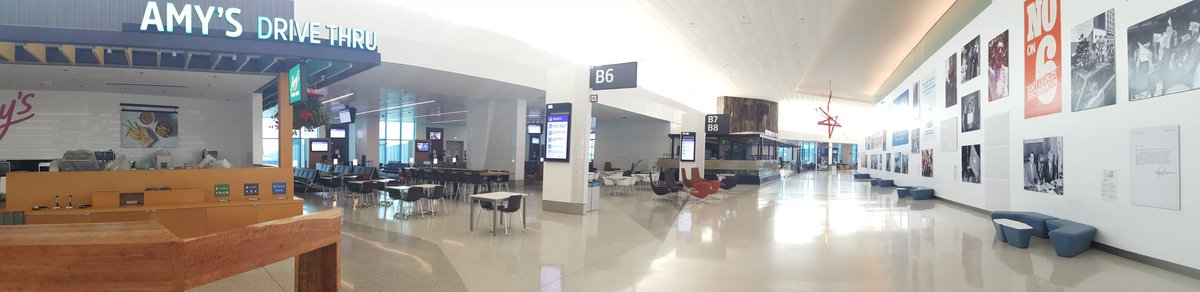 Was literally the only one, except for security, in the Harvey Milk terminal of San Francisco airport yesterday.