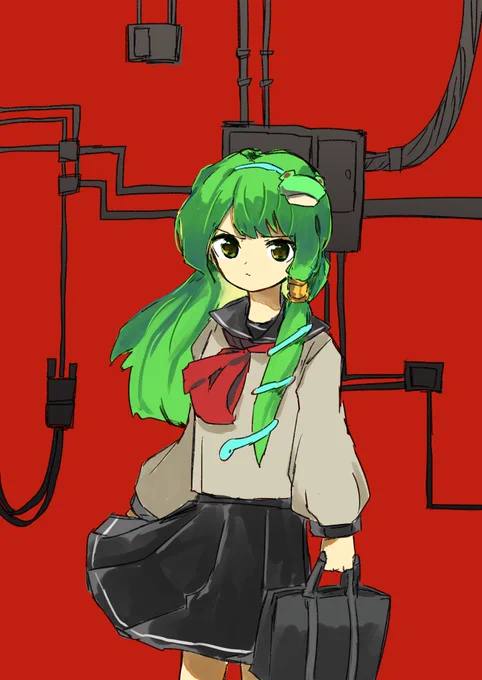 #深夜の真剣お絵描き60分一本勝負 
「なんすか。」 