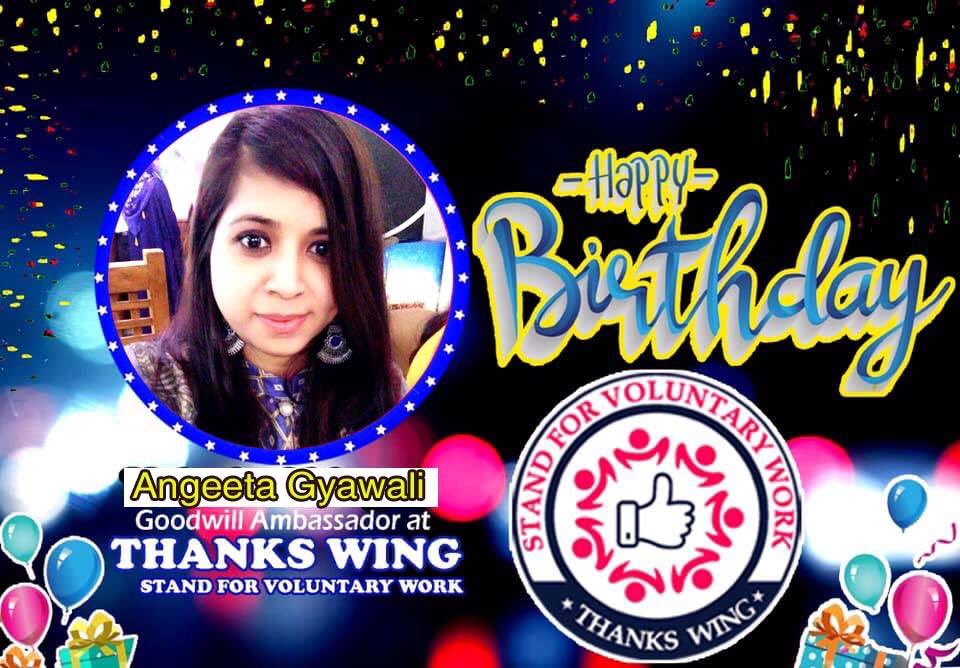 thankswing's tweet photo. THANKS WING #Greetings
Many Many Happy Returns of the day.
Happy Birthday to you Angeeta gyawali
#Nepal
#Associate_Partners:
https://t.co/bDLkC8Xa6Z https://t.co/2YFCG4s5G8 #farmer
#International_Member #friends #Bangladesh
#Ambassador #Global_Goodwill_Ambassadors https://t.co/6Ph21WTF1A