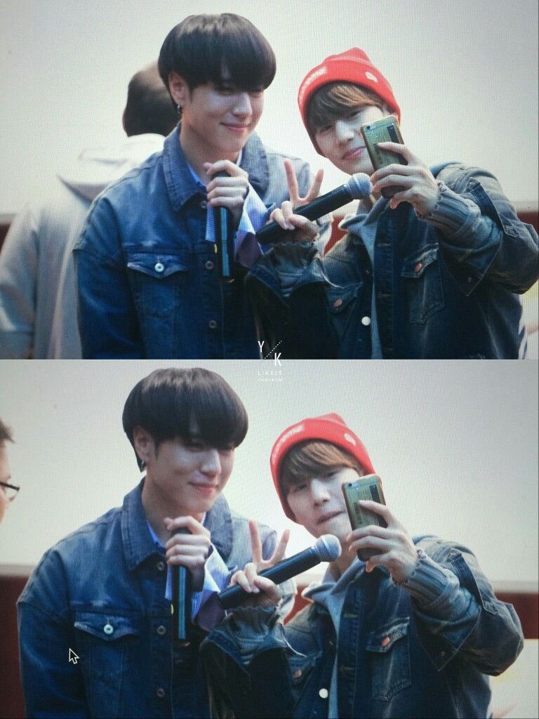 7) take selfies with your markpls yugyeom pls it's been almost a year since our last markgyeom selfie