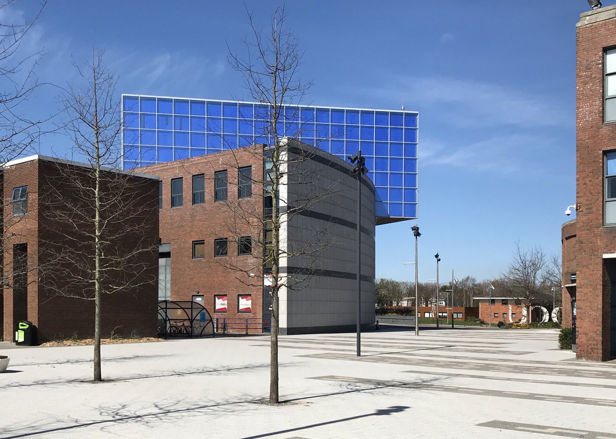 muirtheimhne's tweet photo. The Glasnevin Campus of @DCU looking splendid on this glorious day. Looking forward to welcoming back our vibrant student &amp; staff community in the not too distant future!
#StayAtHome 
#AllInThisTogether https://t.co/Td0Xf4hDHX