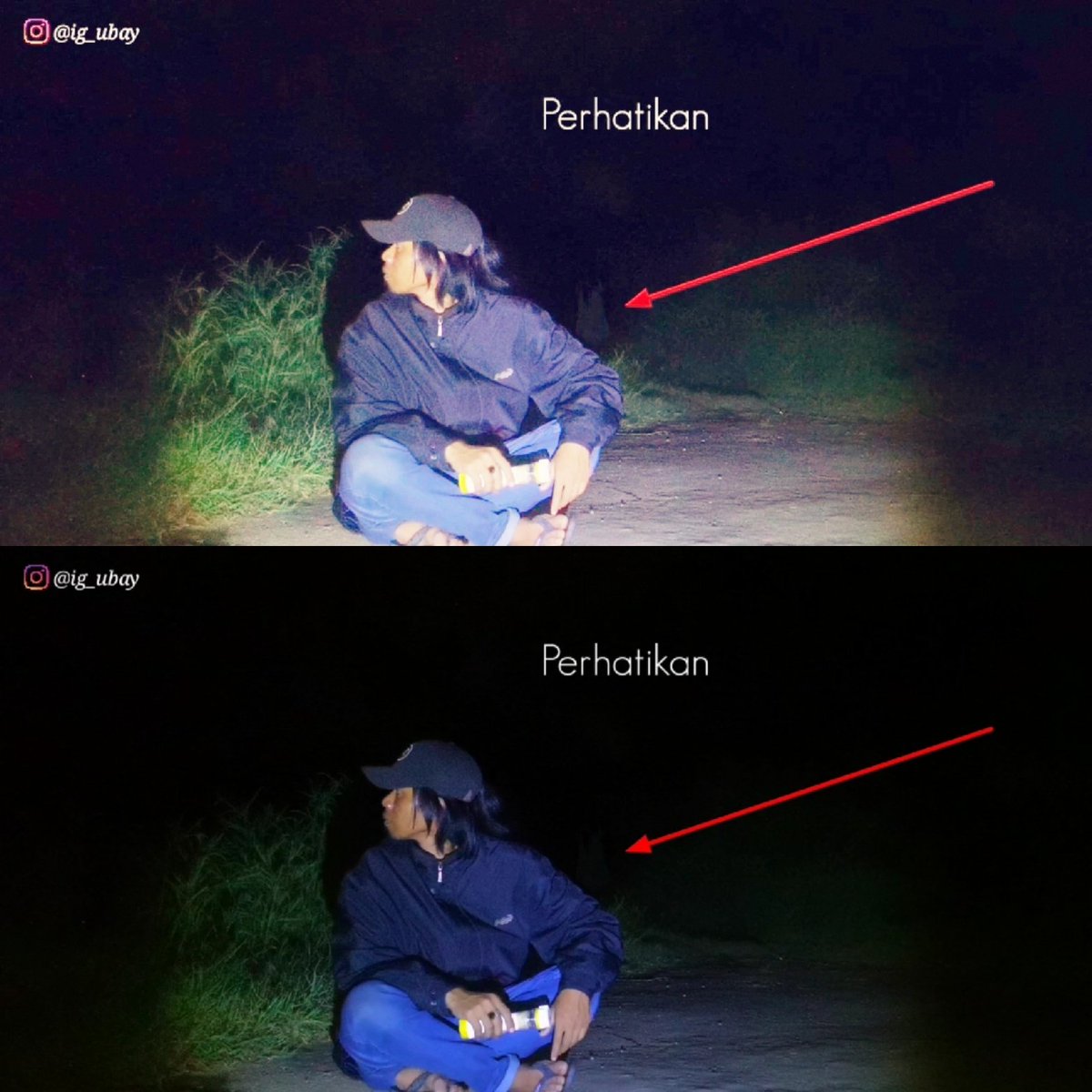 IG_uBay's tweet photo. Buat yang kemaren Nanyain setanya gak keliatan ini aku udh di cerahin Shcreenshot nya..
posisinya tepat di belakang saya di menit 01:40. 
iyah emang sepintas mah gak keliatan karena arwah itu bentuknya samar samar bukan padat.. 🙏👻
#PENAMPAKAN #Kuntilanak https://t.co/6ENaPSSLBW