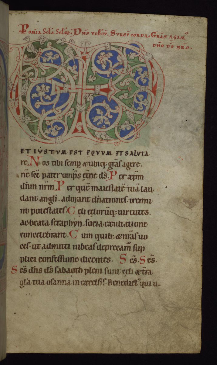 His skills were so prized that he was loaned out to nearby scriptoria like Admont and Melk (here’s a Vere dignum monogram he produced in the Admont Missal,  @MedievalMss W. 33):  https://art.thewalters.org/detail/88685/decorated-monogram/