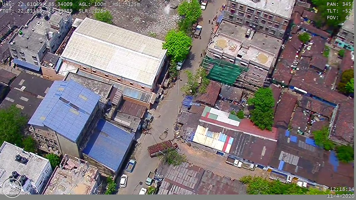 hwhcitypolice's tweet photo. Howrah City Police is using
DRONE SURVEILLANCE to track
down Lockdown violators
Expecting people’s cooperation in
our endeavour
These r images for today in
certain areas.. We thank you all
for being with us !!
#StayHomeStaySafe
#helpustohelpu
#fightcoronavirus
#stayhomesavelives https://t.co/5arXbQnt5F