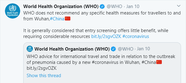 Almost every daily press conference from January to now was online. Also online via tweet is a timeline of what the experts at the WHO thought as the pandemic unfolded.  Over and over I found a desire to reassure.  6/n