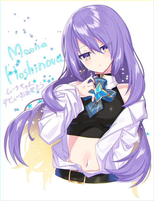 ホロライブインドネシア1期生、ムーナ・ホシノヴァちゃんのデザインをさせて頂きました!ホロライブの先輩方、いつもホロライブを応援しているファンの方々、ムーナちゃんを宜しくお願い申し上げます。? 