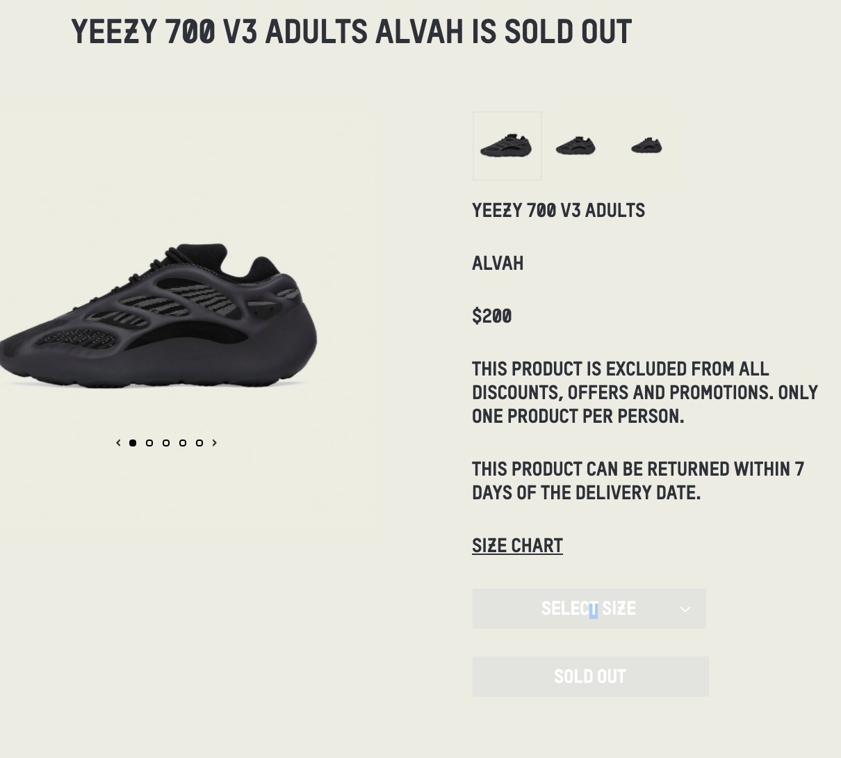 yeezy alvah sizing