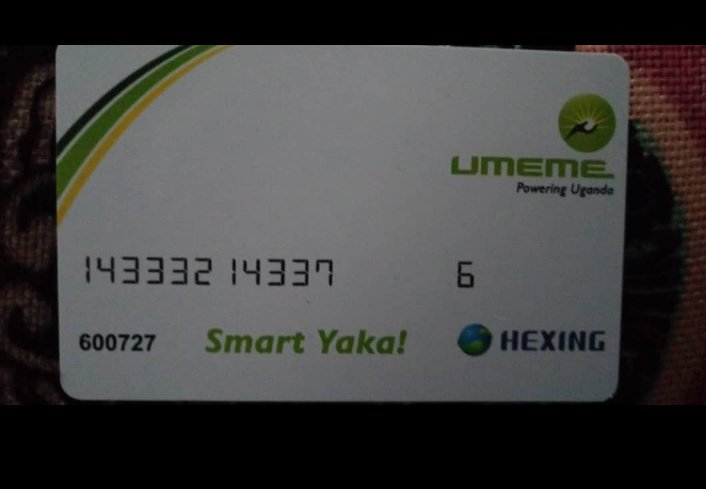 natwijuka's tweet photo. @UmemeLtd Am near Kyeibare Girls S.S, in Mutara, Ruhinda, Mitooma.  My contact is 0701659675. Attached is my yaka smart card. https://t.co/hDQwEjSmfG