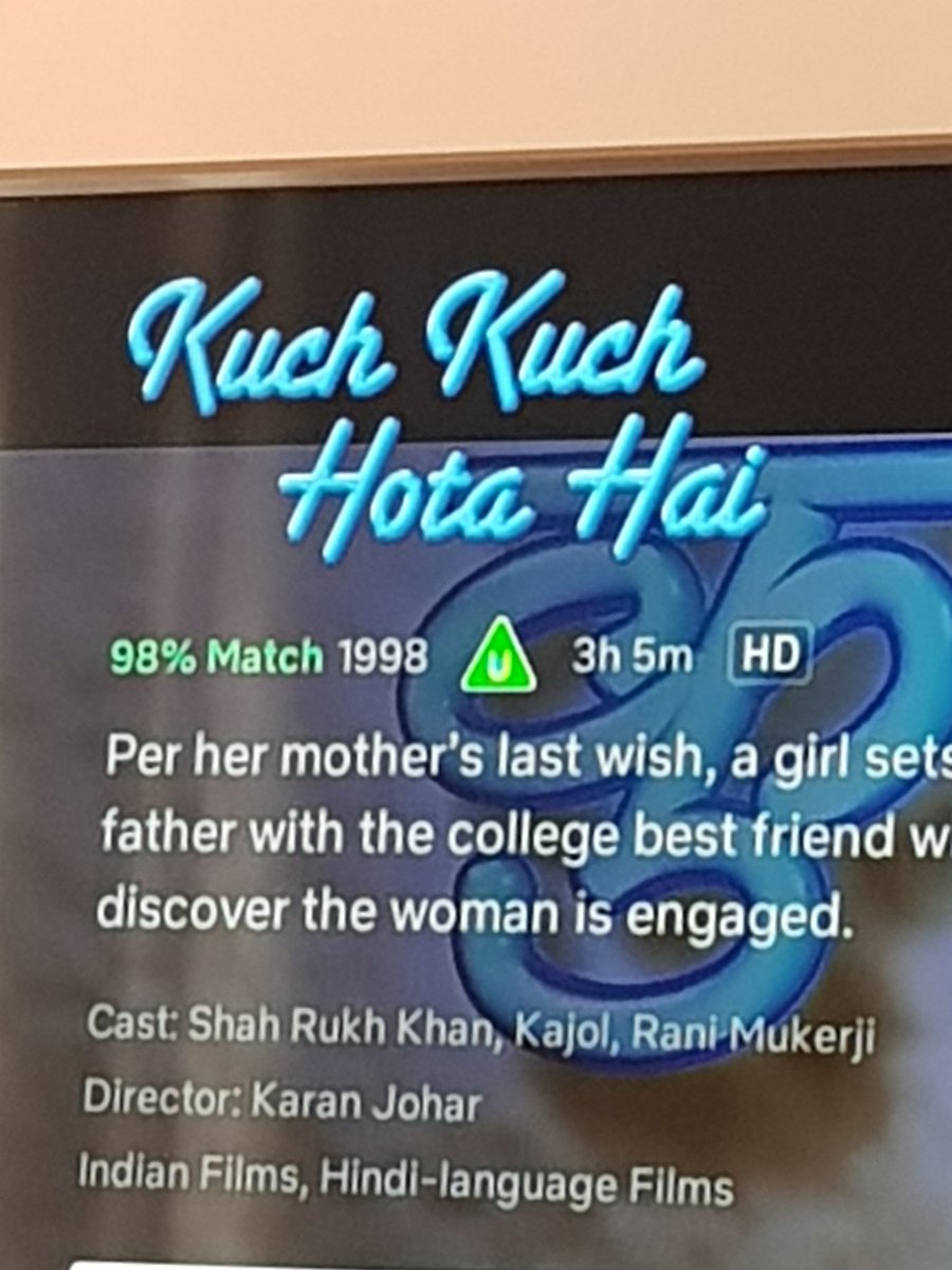 Here we go. It's on  @NetflixUK if anybody is interested. Cousins have joined us via  @zoom_us, too.  #KuchKuchHotaHai