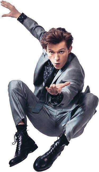 tom holland doing the spider-man pose: a thread