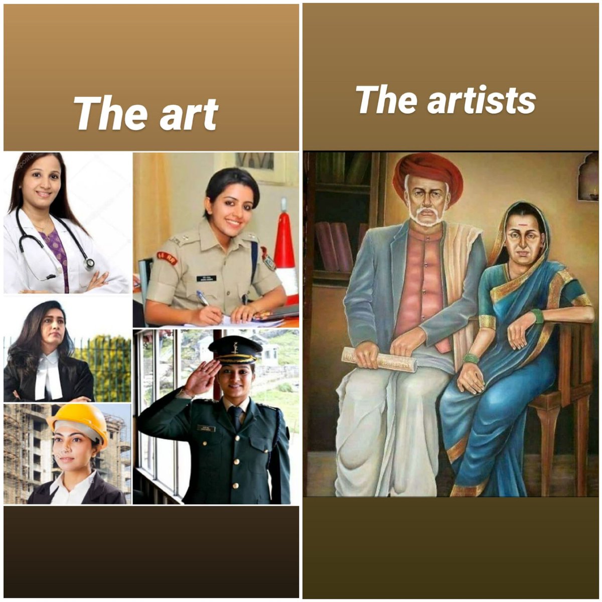 आज ट्विटर वर सर्वात जास्त आवडलेला फोटो.😍
साऊ आणि जोतीबा♥️
'तुम्ही' कष्ट घेतले म्हणून आज 'आम्ही' कष्ट घ्यायला शिकलो.
🙏🙏💐