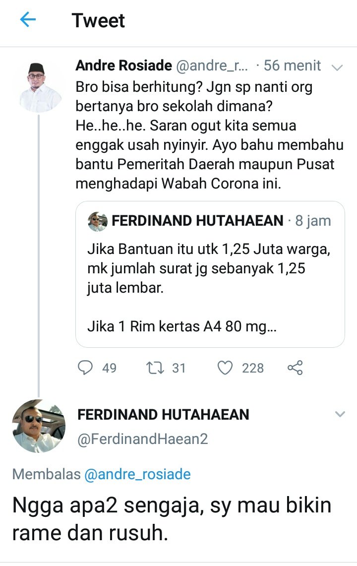 Genmilineal's tweet photo. Partai @PDemokrat ini gimana nih,kader nya terang terangan menyatakan sengaja bkin Rusuh dalam kondisi Negara seperti ini.

Gmn nih @AgusYudhoyono beginikah etika seorang kader Demokrat??
Bknnya mencerdaskan malah sengaja bkin rusuh. https://t.co/W1ToRlvOxV