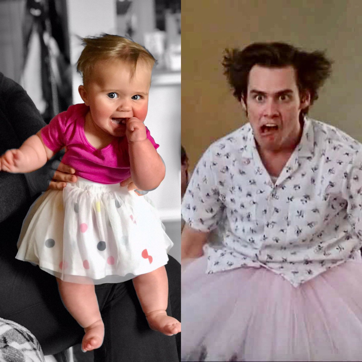 timpresecky's tweet photo. Who wore it better? Brooke or @JimCarrey https://t.co/Rl4LPWX1JA