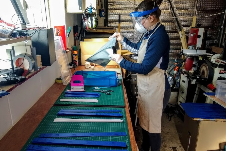 Shields4MCR's tweet photo. Thanks again to all our manufacturers that are making this possible @davedevents @floreedafabs @Mark_R_Binks @abeautifulsign #spectrumplastics #PPEforNHS #COVIDー19 #covidheroes https://t.co/pHmU6wkt0e