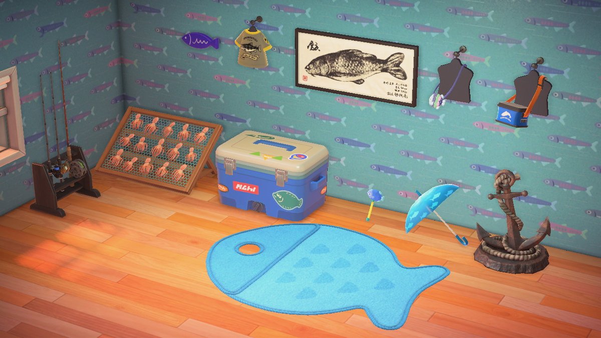 Snovvie's tweet photo. Fishing tourney prizes! (minus the trophies) #AnimalCrossing #ACNH #NintendoSwitch https://t.co/e52NLeGtyR