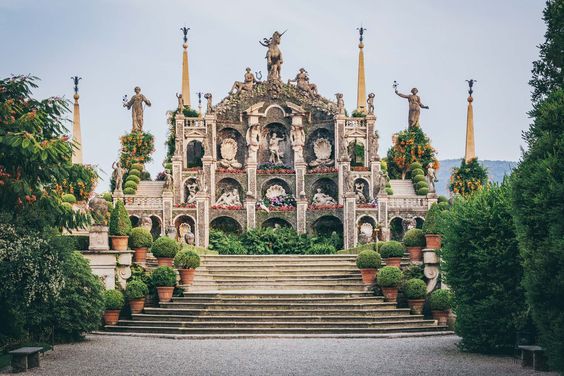 isola bella- one of the borromean islands of lago maggiore- beautiful gardens and baroque palace- palazzo borromeo (1632)