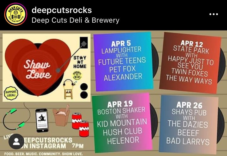 Live streaming some solo songs tomorrow night via <a href="/DeepCutsRocks/">Deep Cuts</a> Instagram! Tune in 7pm, handle: deepcutsrocks