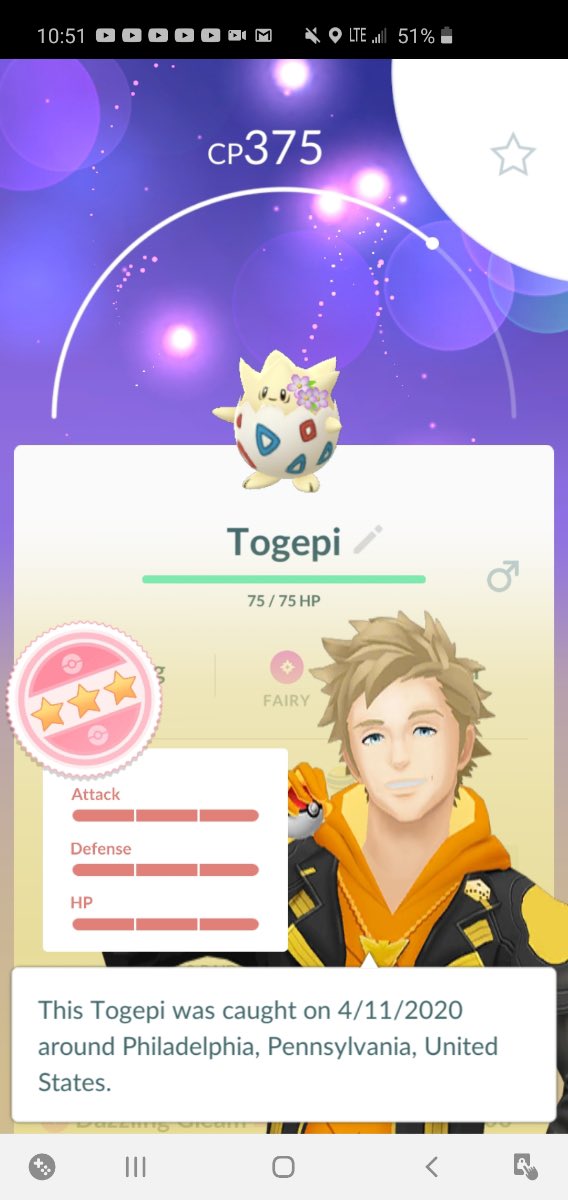 Sn3ak3r_Fr3ak3r's tweet photo. Good morning 🙏🏼🙏🏼 #NotAShiny #CantEvolve but still a Hundo nonetheless https://t.co/WqykikWmRX