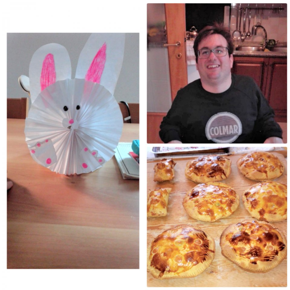 SirioCoop's tweet photo. Nico tra creatività e cucina invia gli auguri di Buona Pasqua
https://t.co/sKtxJUCdFE
#cseu #campobasso #disabili #alberodipasqua #distantimauniti #restateacasa https://t.co/lfRtEguBaW