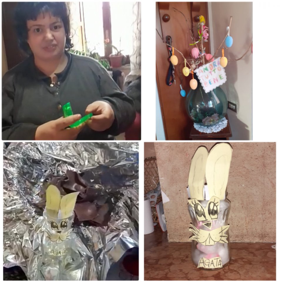 SirioCoop's tweet photo. Agata invia gli auguri di Pasqua e ci mostra i suoi lavori: guarda il video
https://t.co/aJ6pOmFEN4
#restateacasa #cseu #disabili #campobasso #distantimauniti https://t.co/iEF9StRn5b