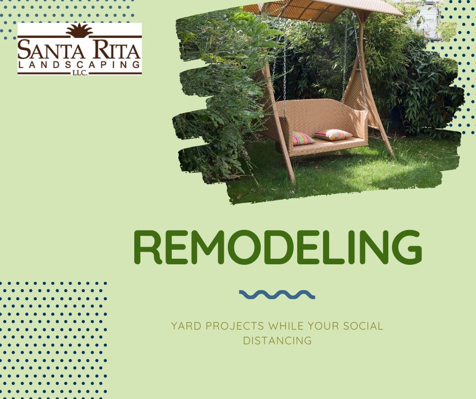 SRLandscape's tweet photo. Do home projects - Home projects can be anything from remodeling, to building some new furniture. No matter what plans you have, now is the perfect time to get a jumpstart! #SantaRita #SocialDistancingTips https://t.co/ZrNDYiVYfV