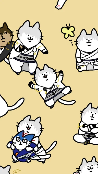 ラパさんからバトン頂いたので最近のお気に入りとたまには猫じゃない鶯丸をそっと混ぜてみました〜??
#絵描き繋がれ 