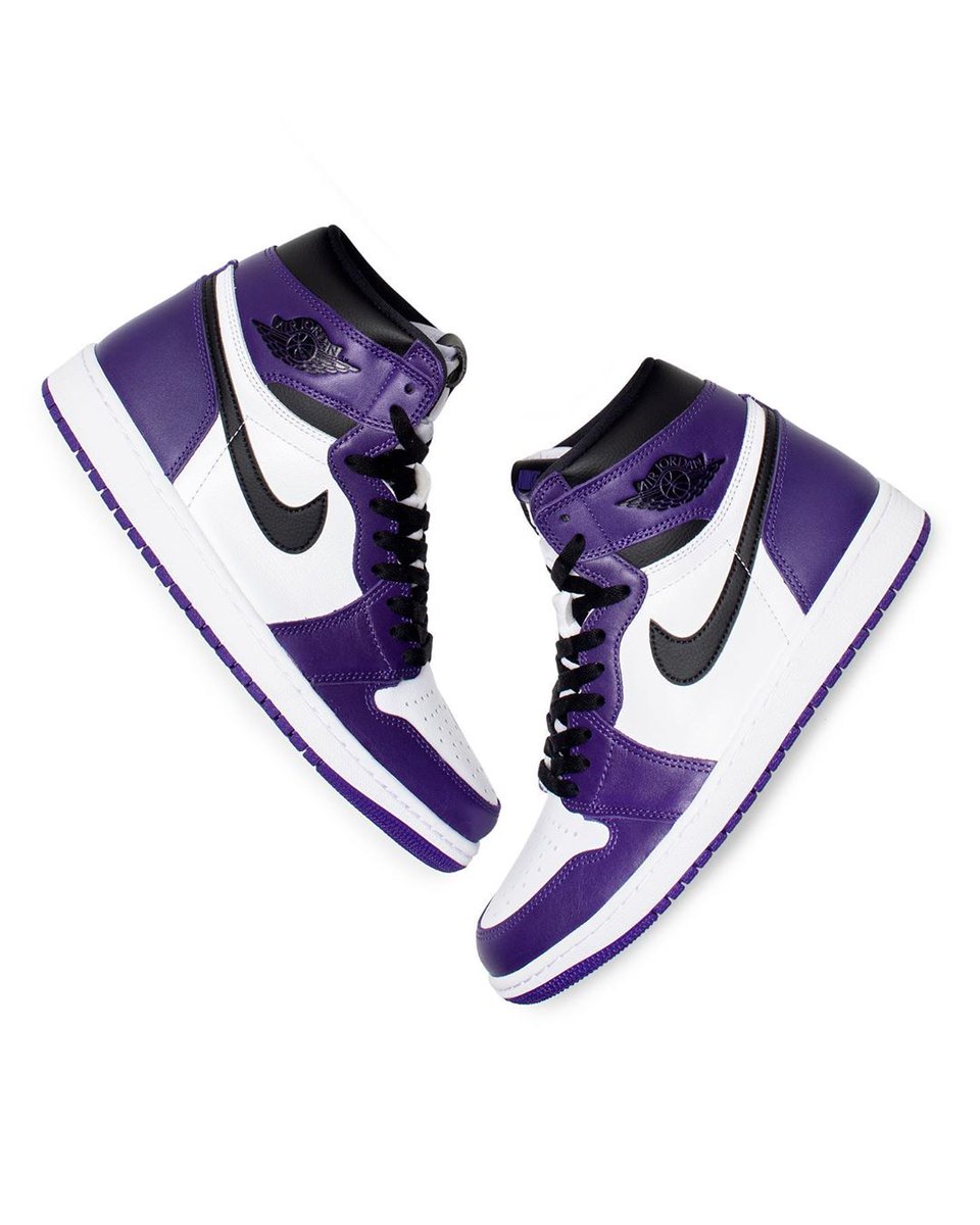 shoe palace jordan 1 court purple